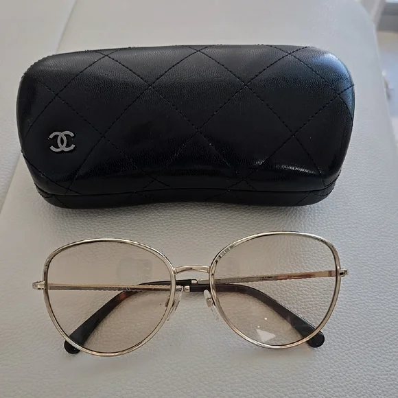 Chanel Gold Women's Sunglasses - Picture 2 of 14